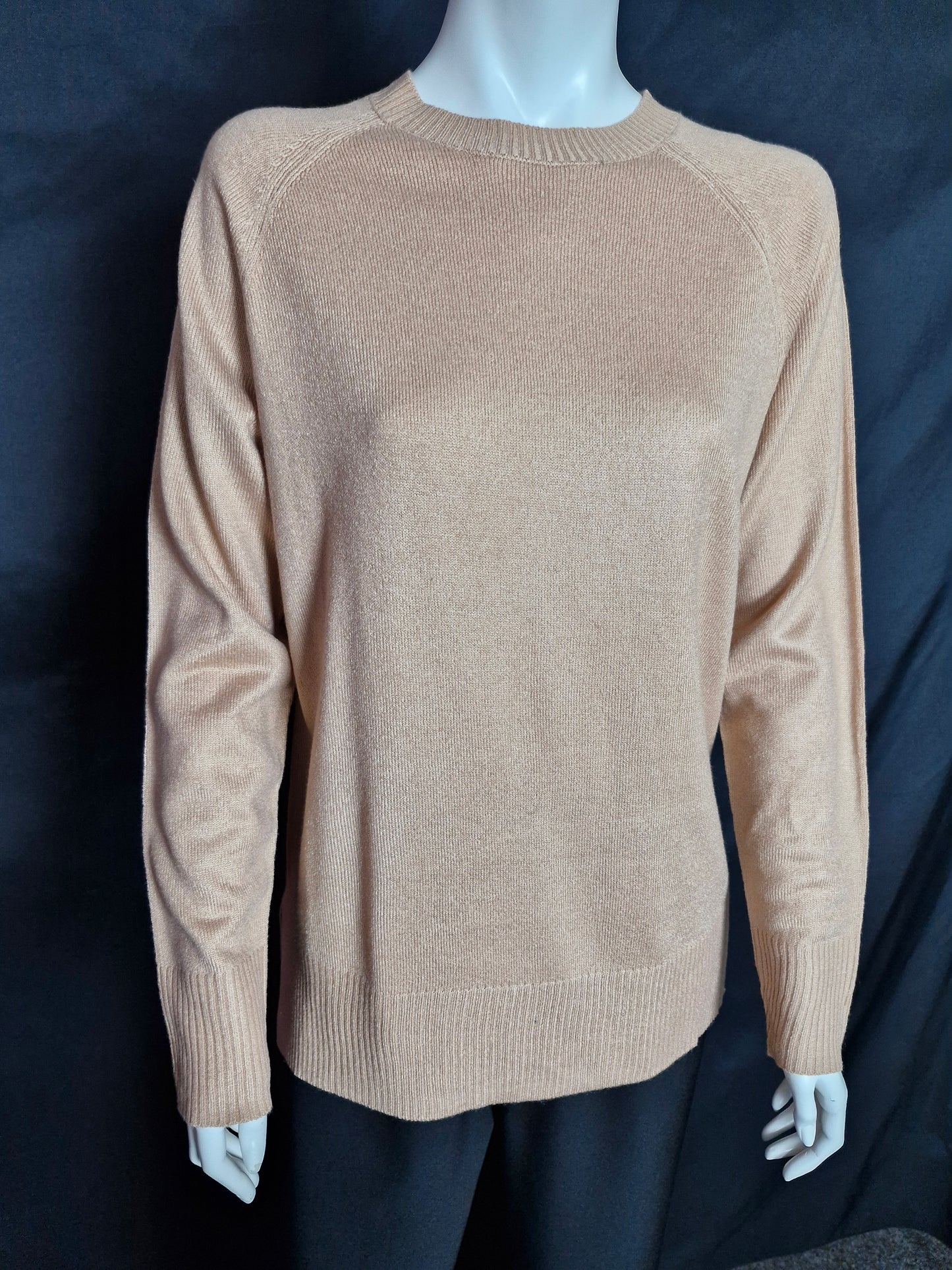 Tan Jumper with Split Side Detail