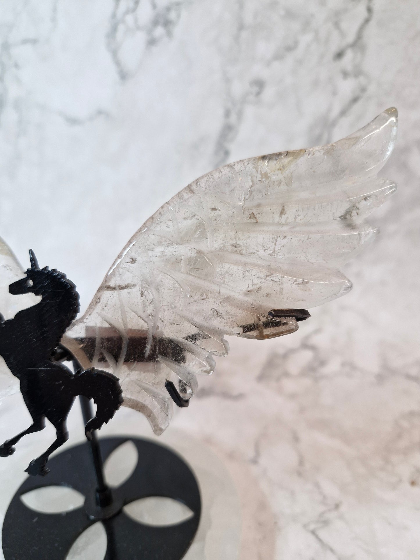 Clear Quartz Winged Unicorn