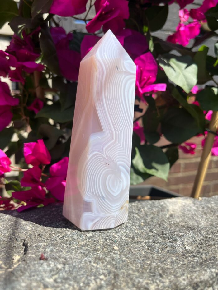 Pink Jelly Agate Tower - Image 3