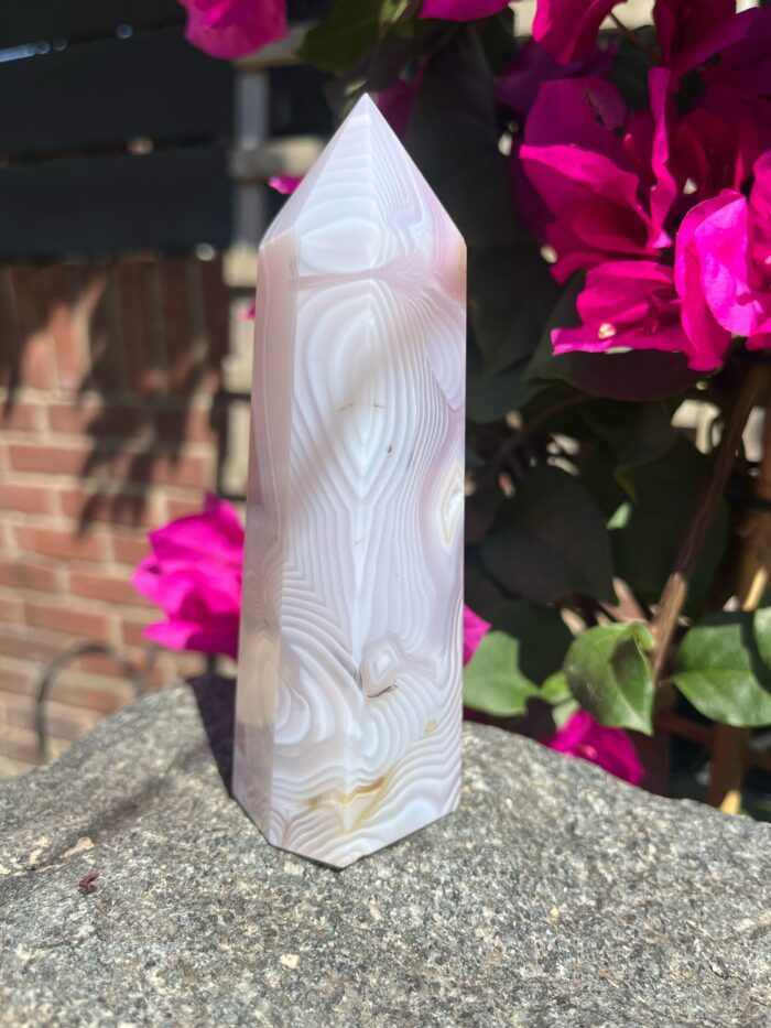 Pink Jelly Agate Tower