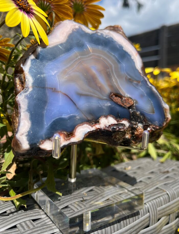 Blue Flower Agate Slab - Image 4