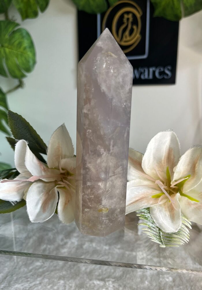 Blue Rose Quartz Tower