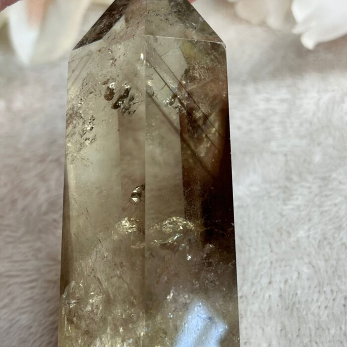 Natural Citrine Tower with Rare Phantoms