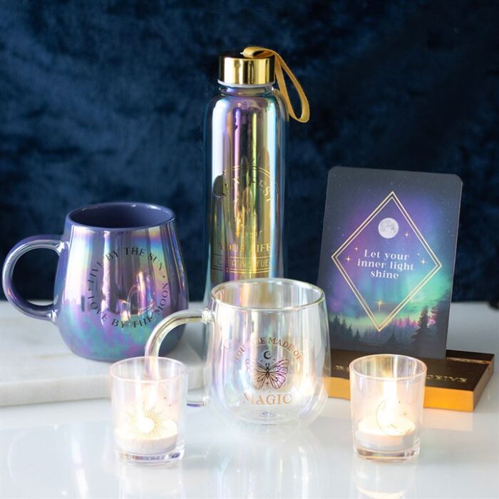 You Are Made of Magic Iridescent Double Walled Glass Mug - Image 6
