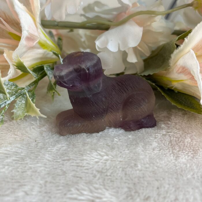 Flourite Dog Carving - Image 2