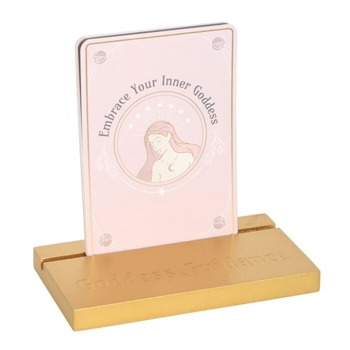 Goddess Energy Affirmation Cards with Wooden Stand - Image 2