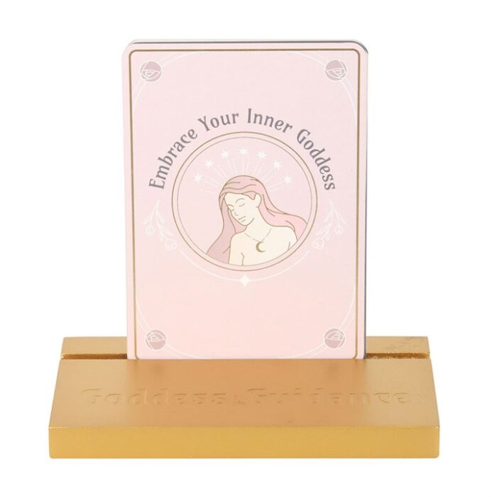 Goddess Energy Affirmation Cards with Wooden Stand - Image 3