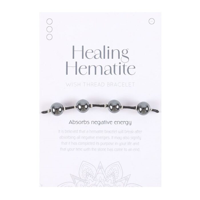 Healing Hematite String Bracelet - Image 2