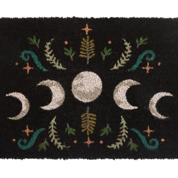 Black Dark Forest Moon Phase Doormat - Image 2