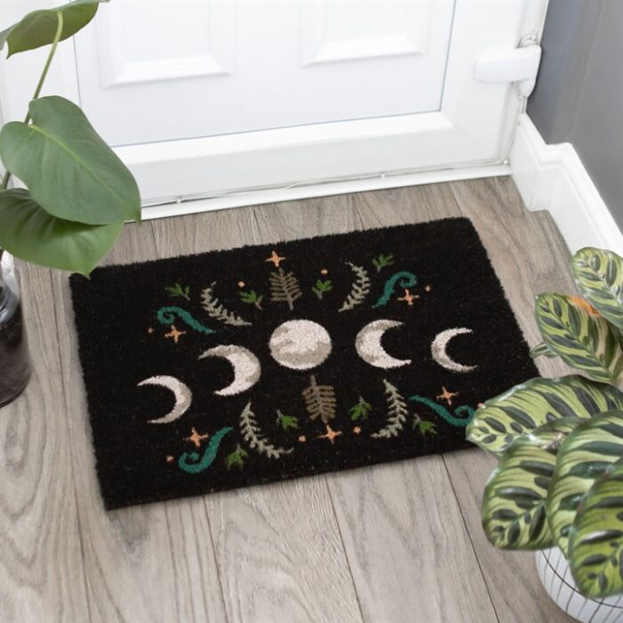Black Dark Forest Moon Phase Doormat - Image 4