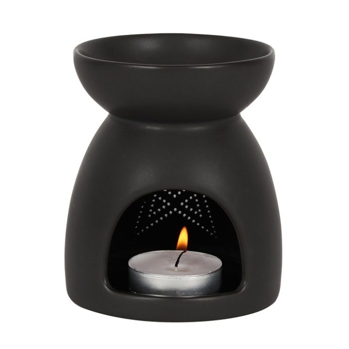 Black Pentagram Cut Out Oil Burner - Image 2