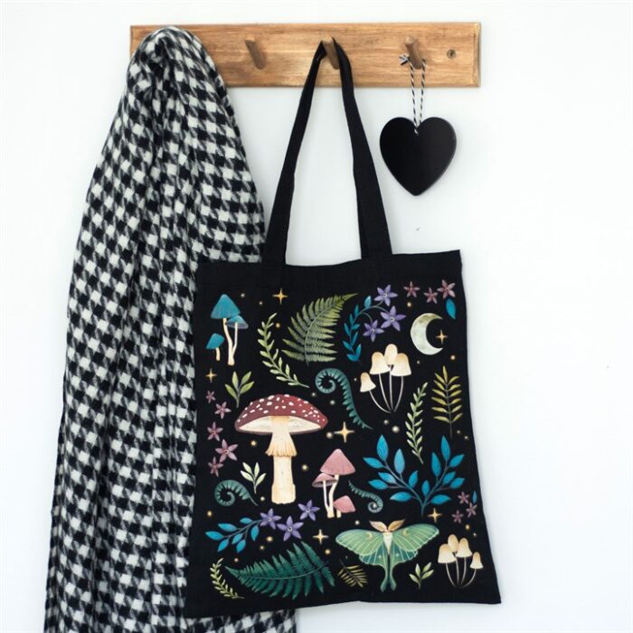 Dark Forest Print Polycotton Tote Bag - Image 4