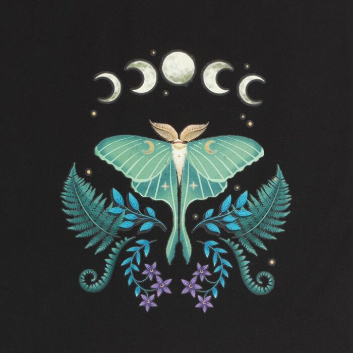 Luna Moth Polycotton Tote Bag - Image 2