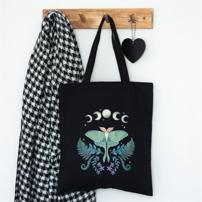 Luna Moth Polycotton Tote Bag - Image 4