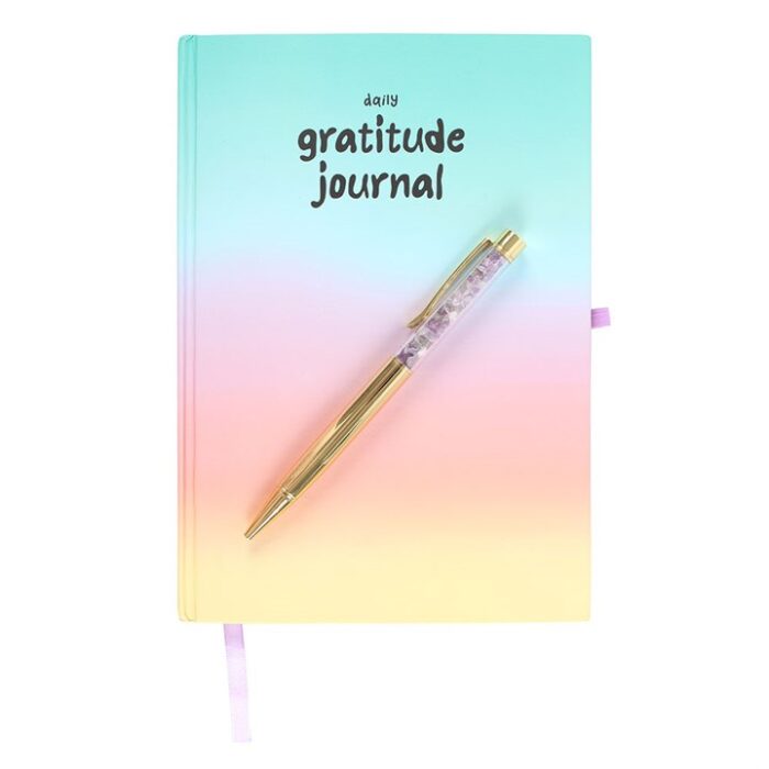 Multicoloured Gratitude Journal with Amethyst Pen - Image 2